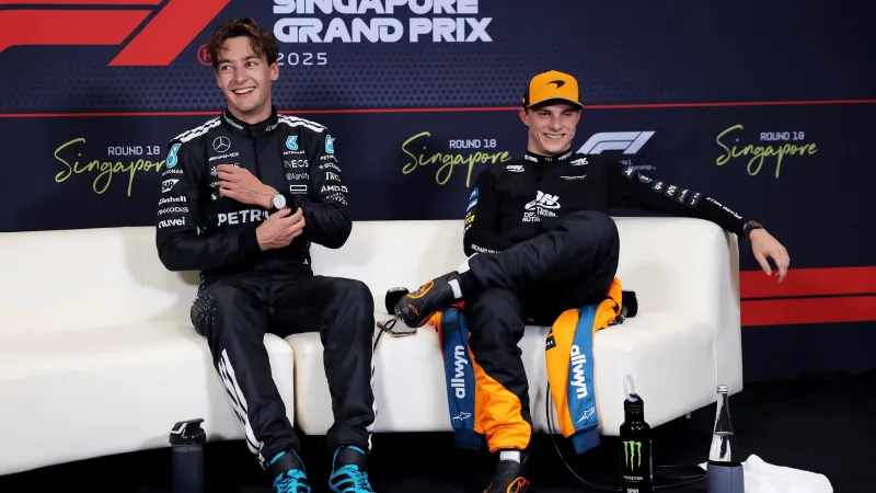 流言板]F1官方数据：拉塞尔以新赛道纪录斩获首个新加坡大奖赛杆位