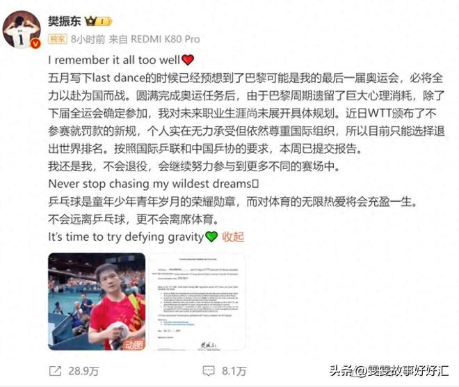 莎头组合双双因伤退赛这一次樊振东和陈梦的举动终于有人懂了(图14)