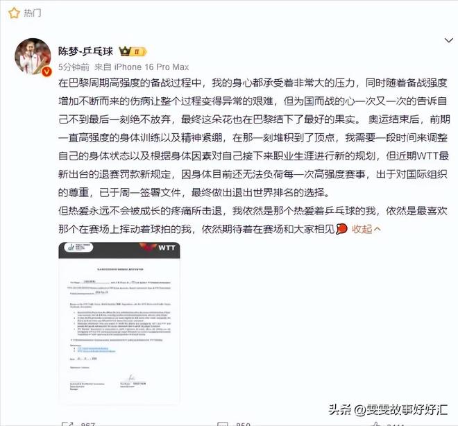 莎头组合双双因伤退赛这一次樊振东和陈梦的举动终于有人懂了(图13)