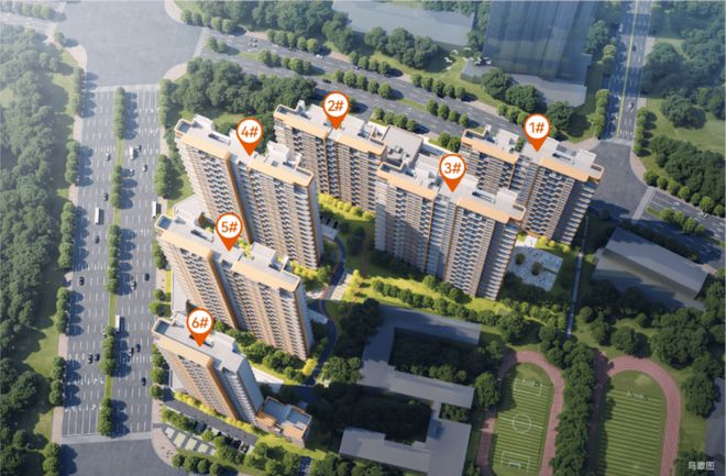 龙腾铂悦学府丨售楼处丨约108-128㎡丨繁华地段丨低商住比(图1)