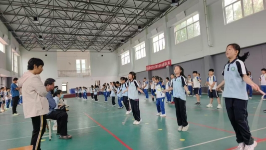 淄博市博山区四十亩地小学开展体育检测活动(图2)